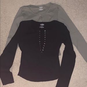 Bundle! Two Express Long Sleeve Cotton Snap Shirts